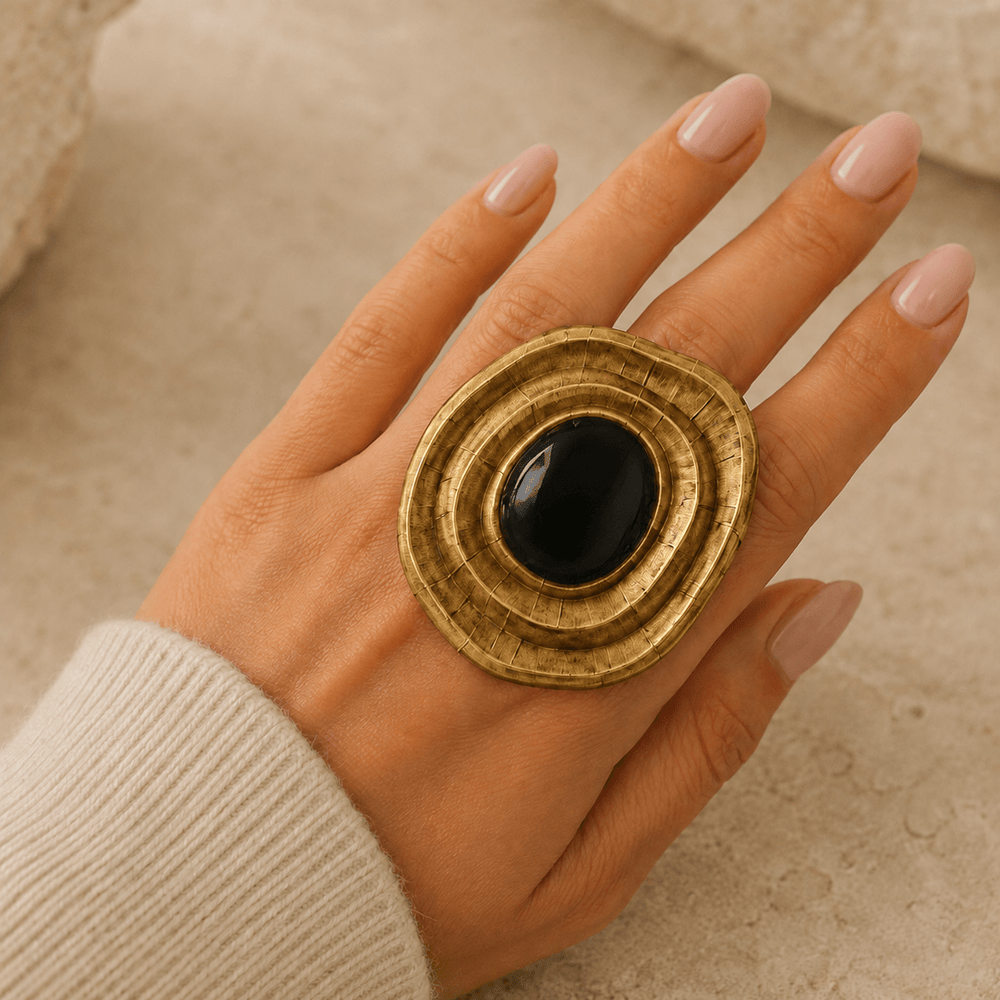 Zareen Oversized Statement Ring - Jewel Galore