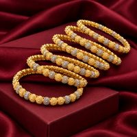 Ball Bangles – Gold Plated Set