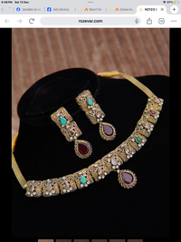 Royal Egyptian Choker Set – Antique Gold Plated with Semi-Precious Stones