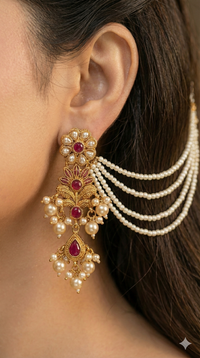Regal Blossom Choker Set - Handcrafted Heritage Jewelry