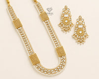 Elegant Sheesha Kundan Set with Pearls | Traditional Jewelry