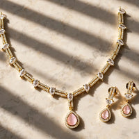 Pear Drop Necklace & Earrings Set | Jewel Galore