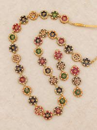Amna Multicolor Floral Necklace Set