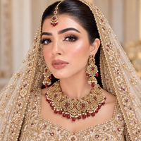Antique Choker Set with Jhumka Earrings & Tikka