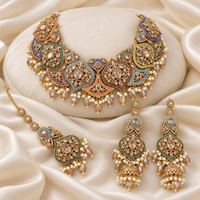 Antique Choker Set with Jhumka Earrings & Tikka