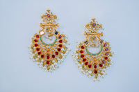 Rasam Heavy Kundan Choker Bridal Set with Ruby Stones – Gold Plated