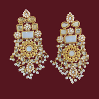 Elegant Sheesha Kundan Set with Pearls | Traditional Jewelry