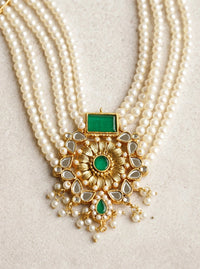 Banjo Elegance Kundan Choker & Earrings Set - Jewel Galore