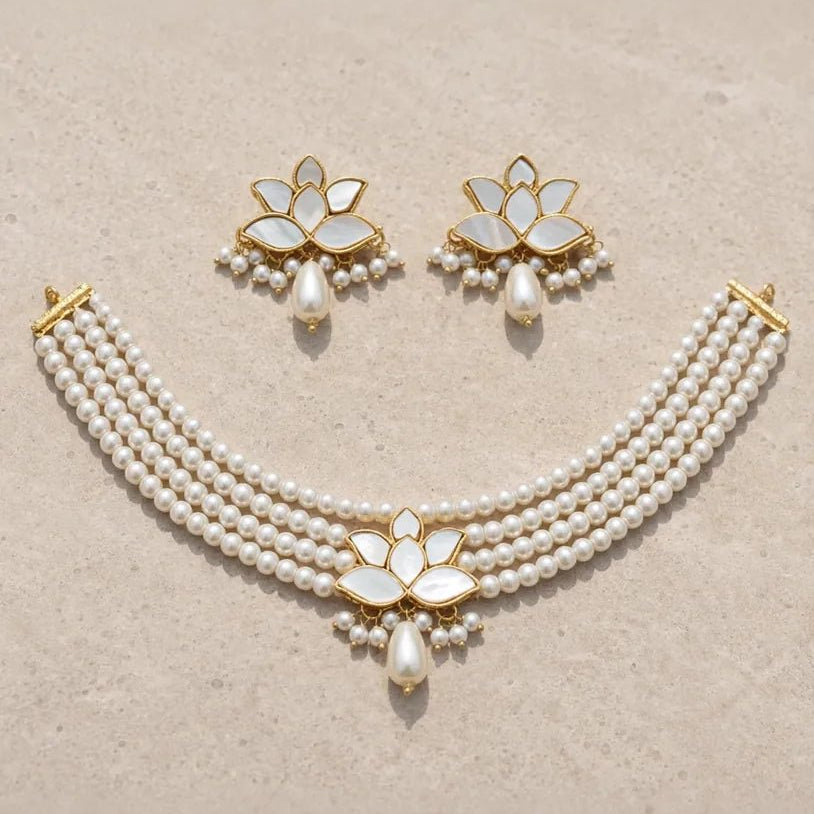 Ivory Bloom Pearl Set - Jewel Galore