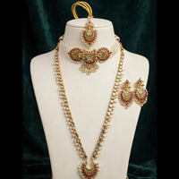 Kundan Bridal Choker Set with Rani Haar, Tikka & Earrings - Jewel Galore