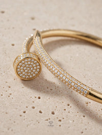 Sparkling Nail Bracelet - Bracelet - Jewel Galore