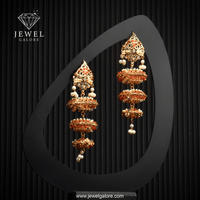 Triple Layer Jhumki - Jewel Galore