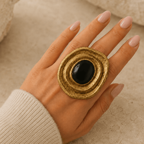 Zareen Oversized Statement Ring - Jewel Galore